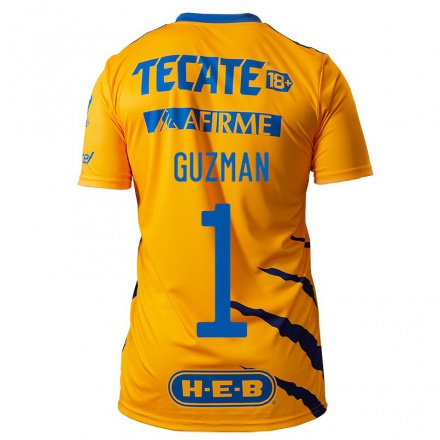 Miesten Jalkapallo Nahuel Guzman #1 Keltainen Kotipaita 2021/22 Lyhythihainen Paita T-paita