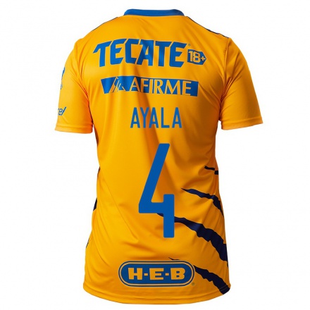 Miesten Jalkapallo Hugo Ayala #4 Keltainen Kotipaita 2021/22 Lyhythihainen Paita T-paita