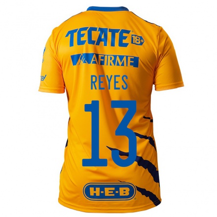 Miesten Jalkapallo Diego Reyes #13 Keltainen Kotipaita 2021/22 Lyhythihainen Paita T-paita