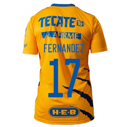 Miesten Jalkapallo Leonardo Fernandez #17 Keltainen Kotipaita 2021/22 Lyhythihainen Paita T-paita