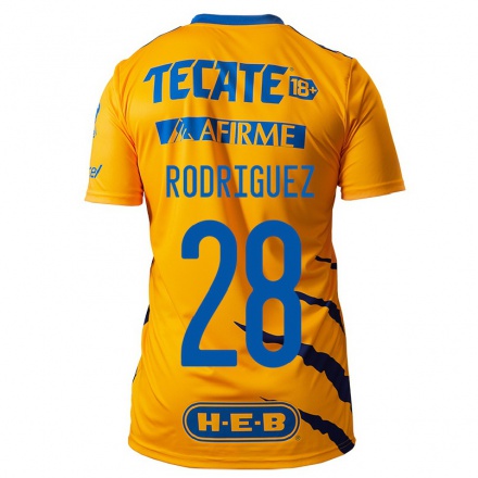 Miesten Jalkapallo Luis Rodriguez #28 Keltainen Kotipaita 2021/22 Lyhythihainen Paita T-paita
