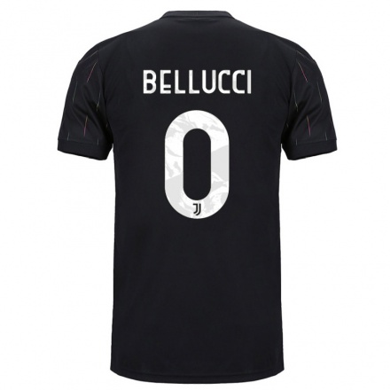 Miesten Jalkapallo Melissa Bellucci #0 Musta Vieraspaita 2021/22 Lyhythihainen Paita T-paita