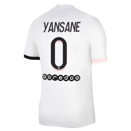 Miesten Jalkapallo Sekou Yansane #0 Valkoinen Vaaleanpunainen Vieraspaita 2021/22 Lyhythihainen Paita T-paita