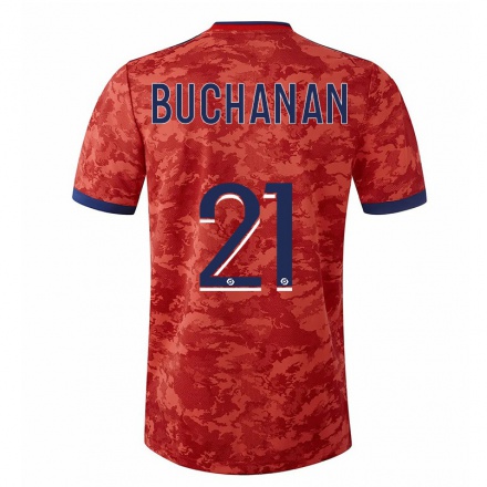 Miesten Jalkapallo Kadeisha Buchanan #21 Oranssi Vieraspaita 2021/22 Lyhythihainen Paita T-paita