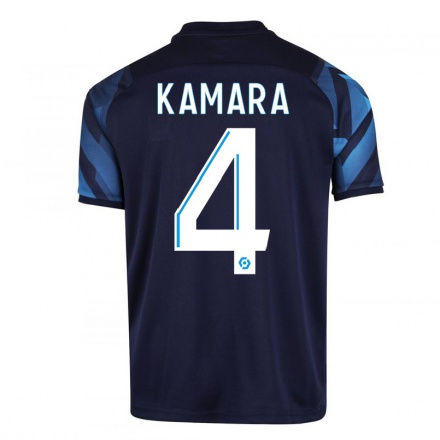 Miesten Jalkapallo Boubacar Kamara #4 Tummansininen Vieraspaita 2021/22 Lyhythihainen Paita T-paita