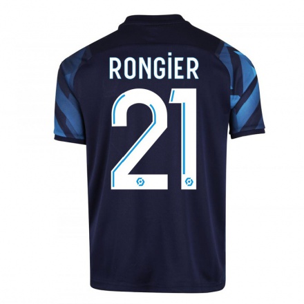 Miesten Jalkapallo Valentin Rongier #21 Tummansininen Vieraspaita 2021/22 Lyhythihainen Paita T-paita