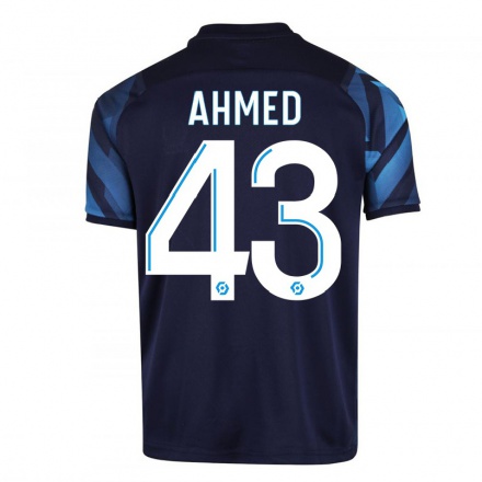 Miesten Jalkapallo Nassim Ahmed #43 Tummansininen Vieraspaita 2021/22 Lyhythihainen Paita T-paita
