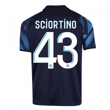 Miesten Jalkapallo Paolo Sciortino #43 Tummansininen Vieraspaita 2021/22 Lyhythihainen Paita T-paita