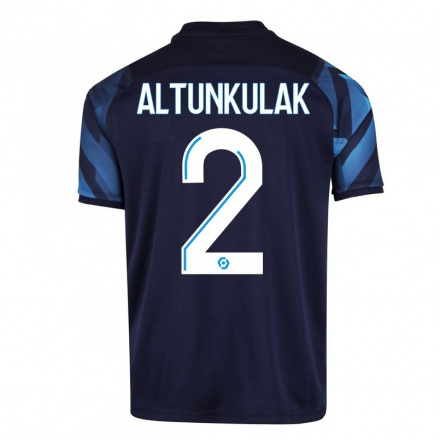 Miesten Jalkapallo Selen Altunkulak #2 Tummansininen Vieraspaita 2021/22 Lyhythihainen Paita T-paita