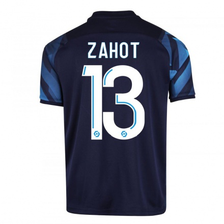 Miesten Jalkapallo Sarah Zahot #13 Tummansininen Vieraspaita 2021/22 Lyhythihainen Paita T-paita