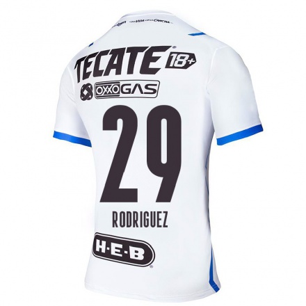 Miesten Jalkapallo Carlos Rodriguez #29 Sinivalkoinen Vieraspaita 2021/22 Lyhythihainen Paita T-paita