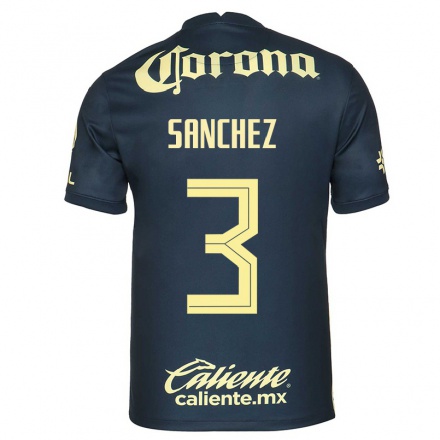 Miesten Jalkapallo Jorge Sanchez #3 Laivastonsininen Vieraspaita 2021/22 Lyhythihainen Paita T-paita