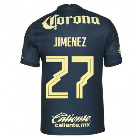 Miesten Jalkapallo Oscar Jimenez #27 Laivastonsininen Vieraspaita 2021/22 Lyhythihainen Paita T-paita