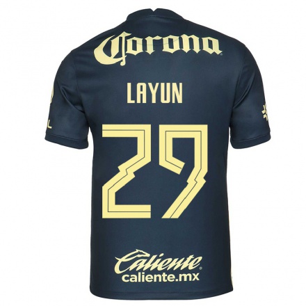 Miesten Jalkapallo Miguel Layun #29 Laivastonsininen Vieraspaita 2021/22 Lyhythihainen Paita T-paita