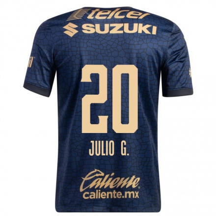 Miesten Jalkapallo Julio Gonzalez #20 Laivastonsininen Vieraspaita 2021/22 Lyhythihainen Paita T-paita