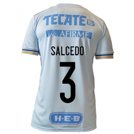 Miesten Jalkapallo Carlos Salcedo #3 Vaaleansininen Vieraspaita 2021/22 Lyhythihainen Paita T-paita