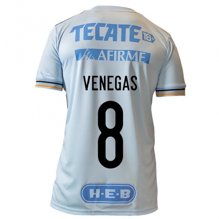 Miesten Jalkapallo Francisco Venegas #8 Vaaleansininen Vieraspaita 2021/22 Lyhythihainen Paita T-paita