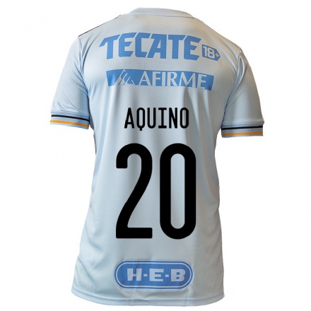 Miesten Jalkapallo Javier Aquino #20 Vaaleansininen Vieraspaita 2021/22 Lyhythihainen Paita T-paita
