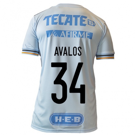 Miesten Jalkapallo Erick Avalos #34 Vaaleansininen Vieraspaita 2021/22 Lyhythihainen Paita T-paita