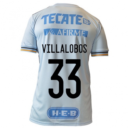 Miesten Jalkapallo Vania Villalobos #33 Vaaleansininen Vieraspaita 2021/22 Lyhythihainen Paita T-paita