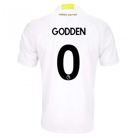 Miesten Jalkapallo Scott Godden #0 Valkoinen Kotipaita 2021/22 Lyhythihainen Paita T-paita