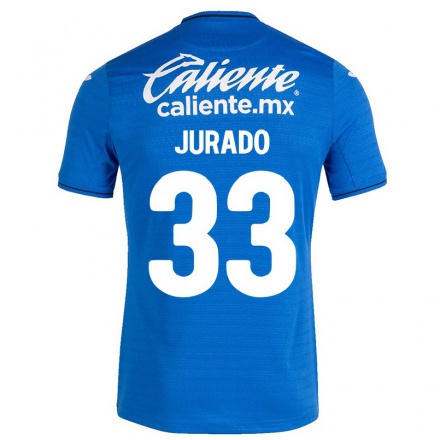 Miesten Jalkapallo Sebastian Jurado #33 Tummansininen Kotipaita 2021/22 Lyhythihainen Paita T-paita