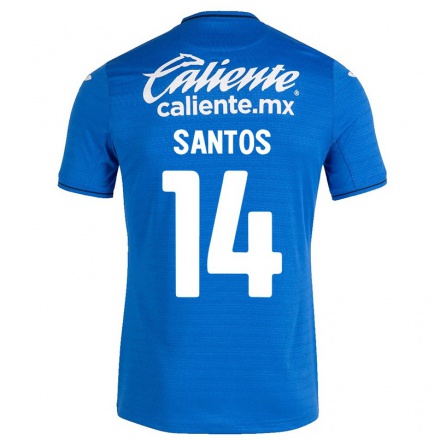 Miesten Jalkapallo Eleisa Santos #14 Tummansininen Kotipaita 2021/22 Lyhythihainen Paita T-paita