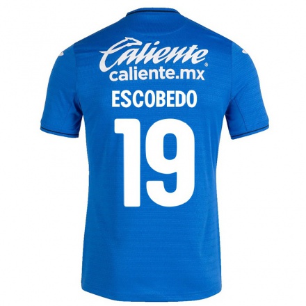 Miesten Jalkapallo Brianda Escobedo #19 Tummansininen Kotipaita 2021/22 Lyhythihainen Paita T-paita
