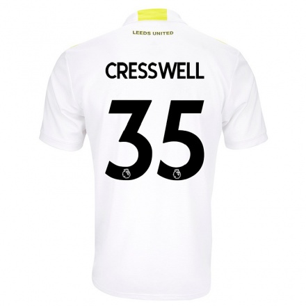 Miesten Jalkapallo Charlie Cresswell #35 Valkoinen Kotipaita 2021/22 Lyhythihainen Paita T-paita