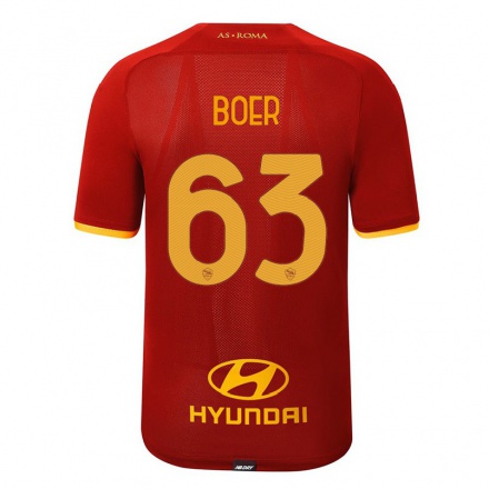 Miesten Jalkapallo Pietro Boer #63 Punainen Kotipaita 2021/22 Lyhythihainen Paita T-paita