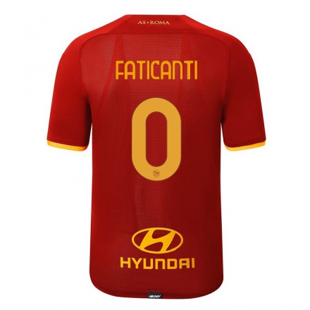 Miesten Jalkapallo Giacomo Faticanti #0 Punainen Kotipaita 2021/22 Lyhythihainen Paita T-paita