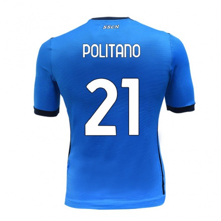 Miesten Jalkapallo Matteo Politano #21 Sininen Kotipaita 2021/22 Lyhythihainen Paita T-paita
