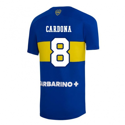 Miesten Jalkapallo Edwin Cardona #8 Kuninkaallisen Sininen Kotipaita 2021/22 Lyhythihainen Paita T-paita