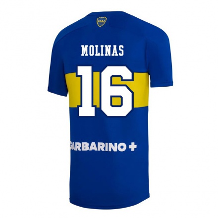 Miesten Jalkapallo Aaron Molinas #16 Kuninkaallisen Sininen Kotipaita 2021/22 Lyhythihainen Paita T-paita