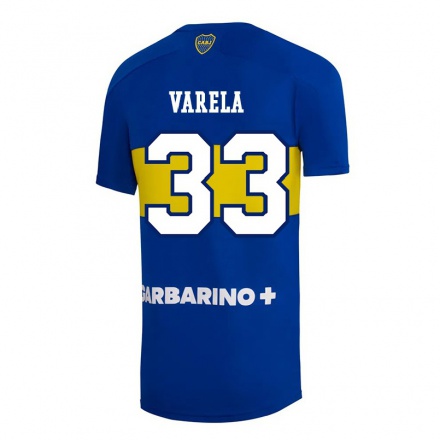 Miesten Jalkapallo Alan Varela #33 Kuninkaallisen Sininen Kotipaita 2021/22 Lyhythihainen Paita T-paita