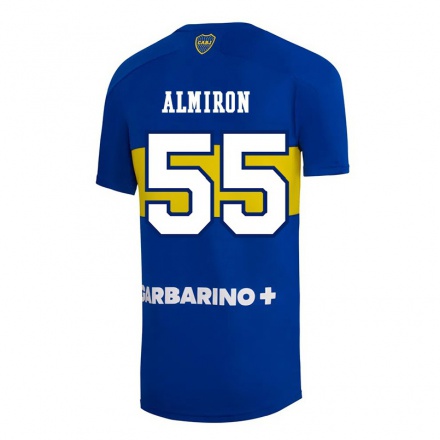 Miesten Jalkapallo Ezequiel Almiron #55 Kuninkaallisen Sininen Kotipaita 2021/22 Lyhythihainen Paita T-paita