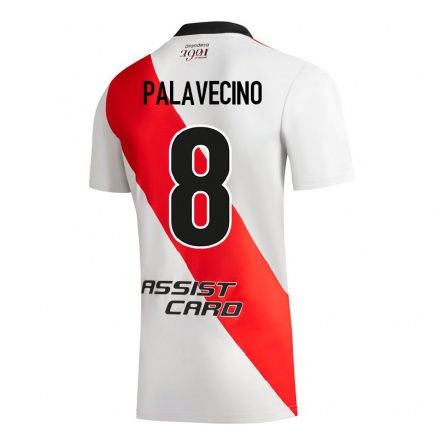 Miesten Jalkapallo Agustin Palavecino #8 Valkoinen Kotipaita 2021/22 Lyhythihainen Paita T-paita