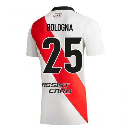Miesten Jalkapallo Enrique Bologna #25 Valkoinen Kotipaita 2021/22 Lyhythihainen Paita T-paita