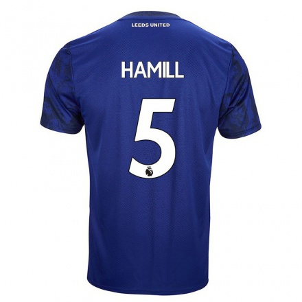 Miesten Jalkapallo Catherine Hamill #5 Kuninkaallisen Sininen Vieraspaita 2021/22 Lyhythihainen Paita T-paita