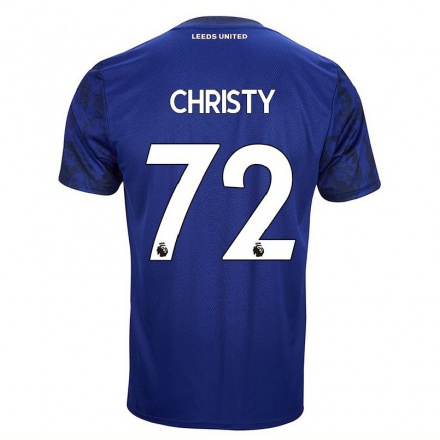 Miesten Jalkapallo Harry Christy #72 Kuninkaallisen Sininen Vieraspaita 2021/22 Lyhythihainen Paita T-paita