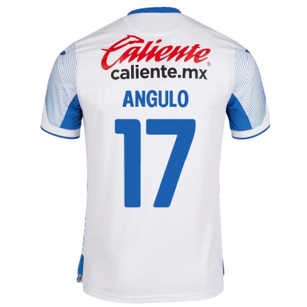 Miesten Jalkapallo Bryan Angulo #17 Valkoinen Vieraspaita 2021/22 Lyhythihainen Paita T-paita