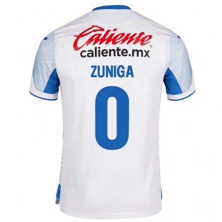 Miesten Jalkapallo Victor Zuniga #0 Valkoinen Vieraspaita 2021/22 Lyhythihainen Paita T-paita