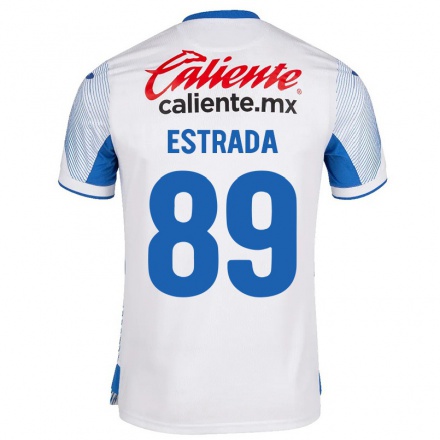 Miesten Jalkapallo Kevin Estrada #89 Valkoinen Vieraspaita 2021/22 Lyhythihainen Paita T-paita