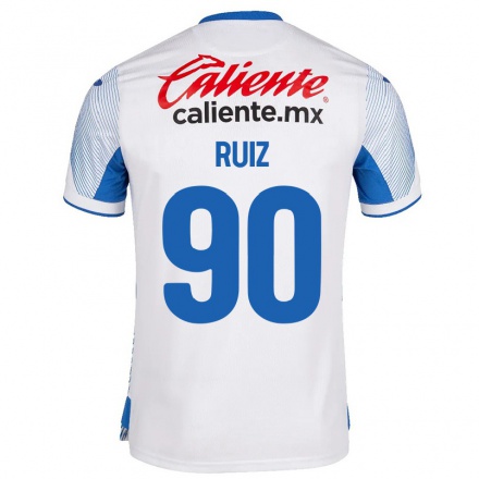 Miesten Jalkapallo Marco Ruiz #90 Valkoinen Vieraspaita 2021/22 Lyhythihainen Paita T-paita