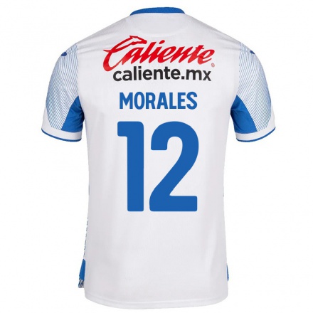 Miesten Jalkapallo Karla Morales #12 Valkoinen Vieraspaita 2021/22 Lyhythihainen Paita T-paita