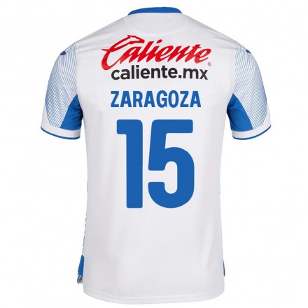 Miesten Jalkapallo Nancy Zaragoza #15 Valkoinen Vieraspaita 2021/22 Lyhythihainen Paita T-paita