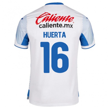 Miesten Jalkapallo Ana Gabriela Huerta #16 Valkoinen Vieraspaita 2021/22 Lyhythihainen Paita T-paita