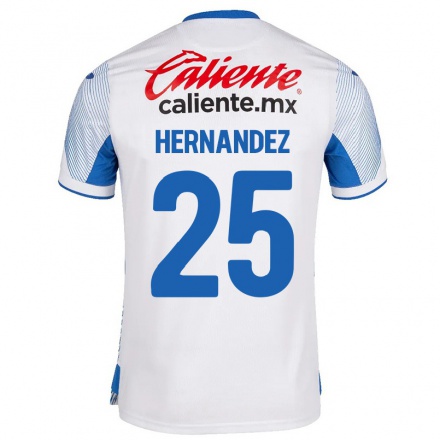 Miesten Jalkapallo Dayri Hernandez #25 Valkoinen Vieraspaita 2021/22 Lyhythihainen Paita T-paita