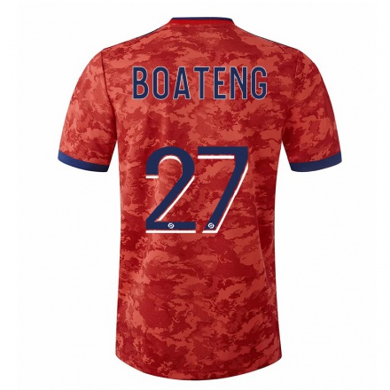 Miesten Jalkapallo Jerome Boateng #27 Oranssi Vieraspaita 2021/22 Lyhythihainen Paita T-paita