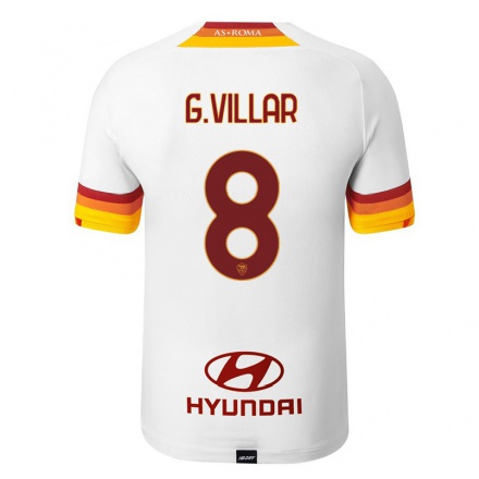 Miesten Jalkapallo Gonzalo Villar #8 Valkoinen Vieraspaita 2021/22 Lyhythihainen Paita T-paita